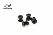 UK-Aluminium Shock Stand off Set - Black - (4pcs) PR RACING