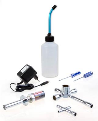 UKNitro Starterkit (Glow Starter 200mAh, Fuel Bottle, Tools) ROBITRONIC
