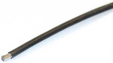 UK-Silicone wire 14awg black (1m) ROBITRONIC
