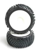 UK-SPIRAL 1/8th Pre-Glued - Silver (pr) SCHUMACHER RACING