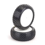 UK-Mezzo Tyre Front 4WD - Yellow - Pre-Glued - pr SCHUMACHER RACING