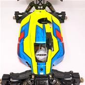UK-Painted body "Vision" yellow/blue for MBX8 / Sworkz S35-3 and S35-4 nitro SWORKZ