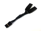 UK-Black Short Servo Y-Distributor 50mm SANWA