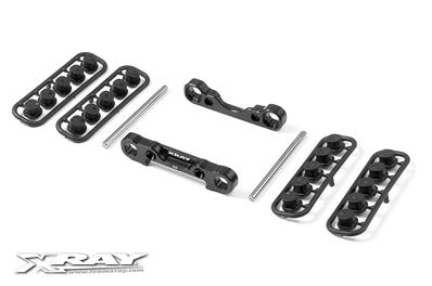 UK-Alu Rear Low. Susp. Holders Set - Square Adj. Roll-C. X-RAY