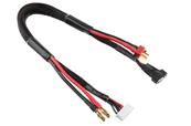 UK-Charge/Balance Lead - T-Plug 4S - Charger 6S XH Connector - 4S XH Connector - 14 AWG ULTRA V+ Silicone Wire - 30cm - 1 pc CORALLY