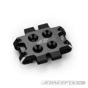 UK-RC10B7 Front Bulkhead 0 Degree (9.3g) NOIR JCONCEPTS