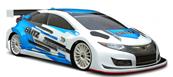 UK-MK9 1/10 190mm Fronti Touring Car Bodyshell 0,7mm incl. Wing BLITZ