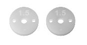 UK-FT 13mm Shock Pistons, 2.5mm, 2x1.5 TEAM-ASSOCIATED
