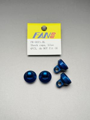 UK-Shock caps, Blue 4pcs FAN RC