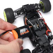 UK-1/28 Micro-T 2S 2WD RTR Race Buggy (Battery & Charger Included), Silver LOSI