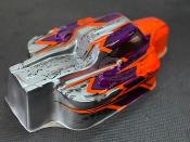 UK-Body "MYSTRAL" Orange Fluo/Violet/Gun Métal Universel WS-LINE
