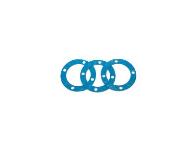 UK-Center Big Bore Plastic Diff. Case Gasket Asbestos free Blue (0,4mm) (3pc) SWORKZ