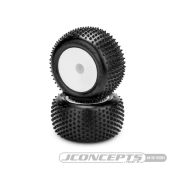UK-Drop step - pink compound 2.2" stadium truck tire (pre-mounted on 3354W Wheels) J-CONCEPTS