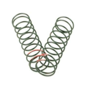 UK-Shock Spring Set (rear, 1.5 x 9.5T, 3.83lb/in, 83mm, red) TEKNO-RC
