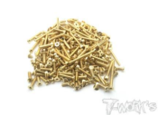 UK-Gold Plated Steel Screw Set 144pcs. ( For Team Associated RC10 B74 ) T-WORK'S