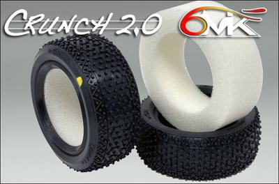 UK-Tires "Crunch 2.0" Front 4x4 GREEN + FOAMS (2) 6-MIK