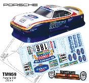 UK-1/10 Mini Porsche 959 (clear) TEAM C