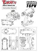 UK-3D Black Graphite Radio Skin Sticker ( For Futaba T6PV ) T-WORK'S