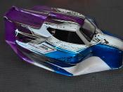 UK-Body "JC S15" White/Bleue/Gun métal/Purple for TEKNO EB/NB48 large WS-LINE