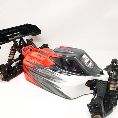 UK-Painted body ST-4 Falcon red/aluminium for S35-4E SWORKZ