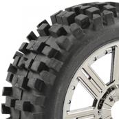 UK-1/8 ROCK BLOCK MOUNTED ON 8-SPOKE BLACK CHROME (PR) FASTRAX