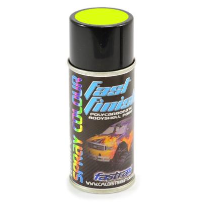 UK-FAST FINISH COSMIC GLO YELLOW SPRAY PAINT 150ML FASTRAX