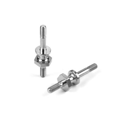 UK-Titanium M3/M3 Upper Shock Mount Stand Off with Hex (2) X-RAY