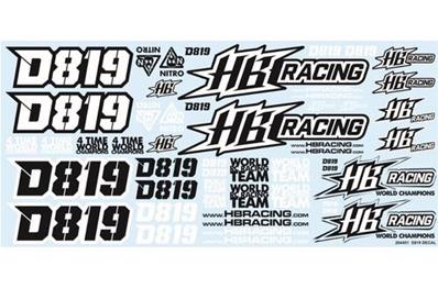 UK-D819 Decal HB RACING