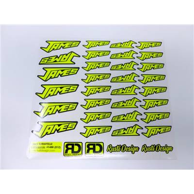UK-Stickers JAMES By Wartelle Shop (divers coloris) WS-LINE