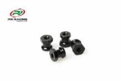 UK-Aluminium Shock Stand off Set - Black - (4pcs) PR RACING