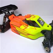 UK-Painted body ST4 Falcon yellow/orange for S35-4E SWORKZ