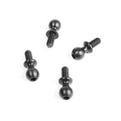 UK-Ball Stud (5.5mm, long neck, 6mm thread, 4pcs) TEKNO-RC