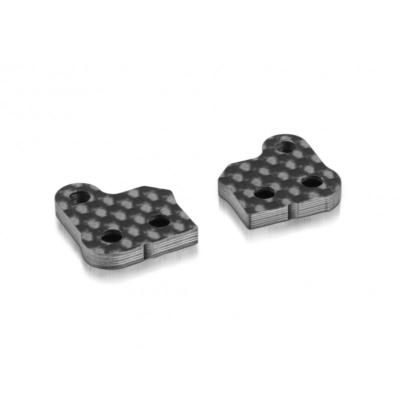 UK-Graphite Extension for Alu Steering Block 2.5mm - 1 Slot (1+1) X-RAY