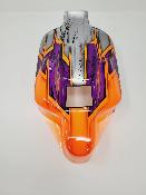 UK-BODIE S15 ORANGE/VIOLET METAL/GRIS ALU PEINTE  pour TEKNO NB48/EB48 2.X - J-CONCEPTS