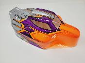 UK-BODIE S15 ORANGE/VIOLET METAL/GRIS ALU PEINTE  pour TEKNO NB48/EB48 2.X - J-CONCEPTS