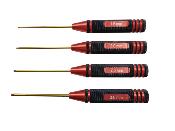 UK-Set of 4 Hex Screwdrivers 1.5/2.0/2.5/3.0mm Black/Red WS-LINE