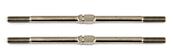 UK-FT Titanium Turnbuckles, M3x67 mm/2.65 in, silver TEAM-ASSOCIATED