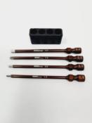 UK-Set of bits for screwdriver 1.5/2.0/2.5/3.0 WS-LINE