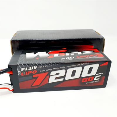UK-Accu Lipo 7200 50c 4S (prise EC5) 4S2P WS-LINE