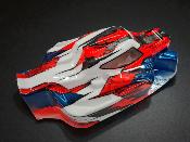 UK-Body "ARYA" Red/Blue/Gun Metal/White Universel WS-LINE