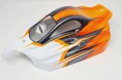 UK-VSE body painted white/gun metal/fluorescent orange for Hobao VSE HOBAO RACING