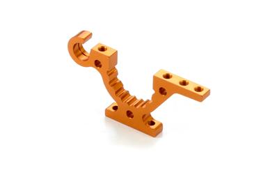 UK-T4'19 Alu Lower Adjustment Bulkhead Front L/Rear R - Orange X-RAY