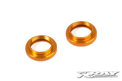UK-T4 Alu Shock Adjustable Nut - Orange (2) X-RAY