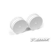 UK-4WD Front Wheel Aerodisk with 14mm Hex - White - V2 (2) X-RAY