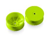 UK-4WD Front Wheel Aerodisk 12mm Hex IFMAR - Yellow - Hard (2) X-RAY