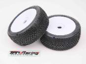 UK-"HARABITE" tyres mounted on white wheels (choice of shore) T-WORK'S