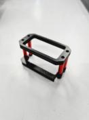 UK-Carbon steering servo mount RED for EB48 2.X / ET48 2.X WS-LINE