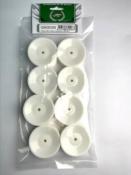 UK-19x38mm 2WD Front Wheel 12mm*8pcs(White)For IFMAR PR RACING