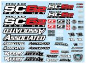 UK-RC10SC6.2 Decal Sheet TEAM-ASSOCIATED