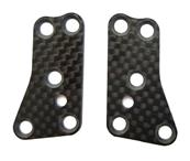 UK-RC8B3.2 FT Front Upper Suspension Arm Inserts, carbon fiber, 1.2mm TEAM-ASSOCIATED